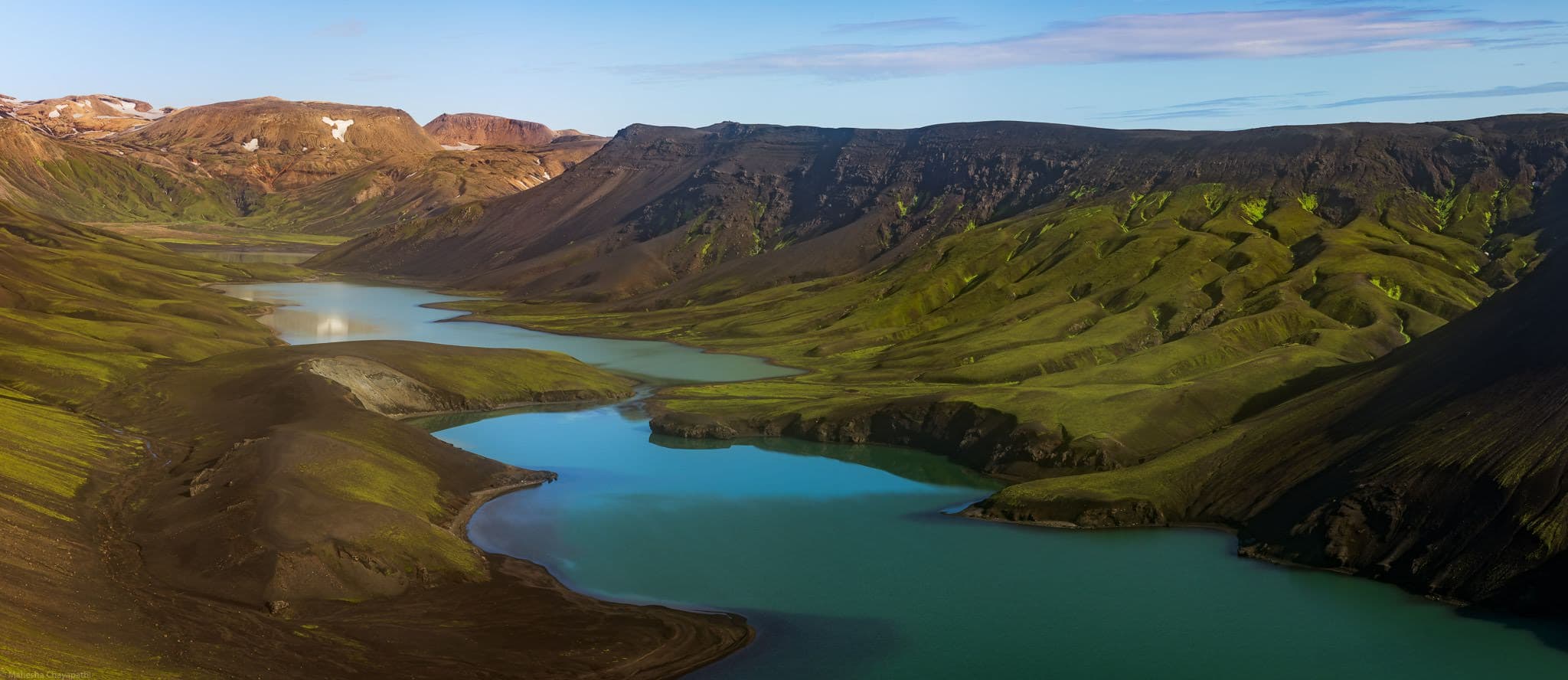 Panoramic view of an Icelandic landscape